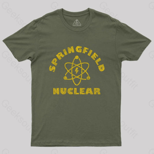 Springfield Nuclear T-Shirt Army Green / S