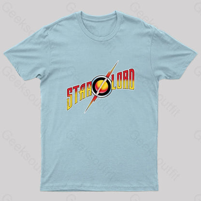 Star Lord Nerd T-Shirt Light Blue / S