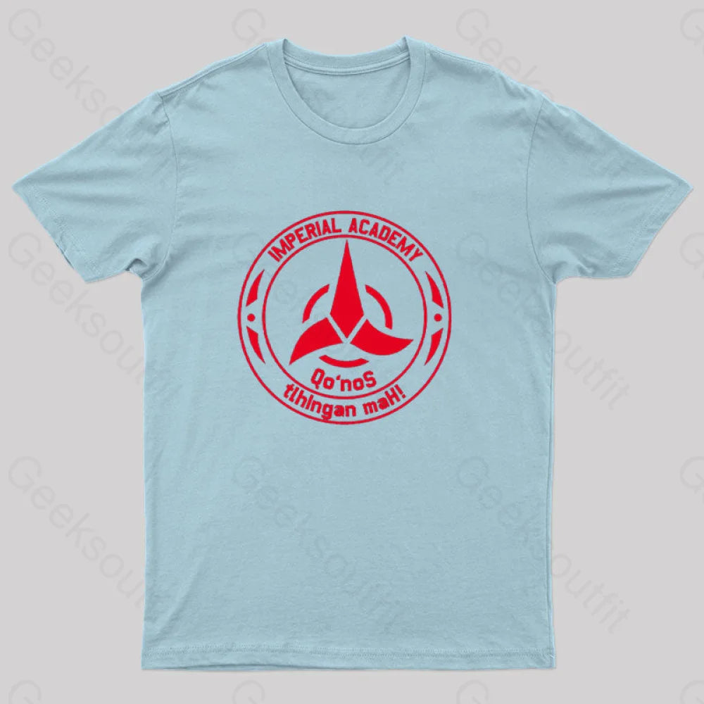 Star Trek Discovery Qo’nos Klingon Academy T-Shirt Light Blue / S