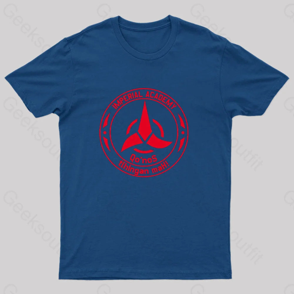 Star Trek Discovery Qo’nos Klingon Academy T-Shirt Navy / S