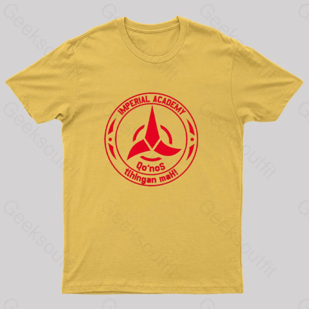 Star Trek Discovery Qo’nos Klingon Academy T-Shirt Yellow / S