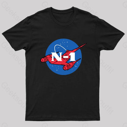 Starfighter Sci-Fi Space Ship T-Shirt Black / S