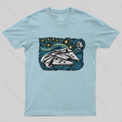 Starry Falcon T-Shirt Light Blue / S