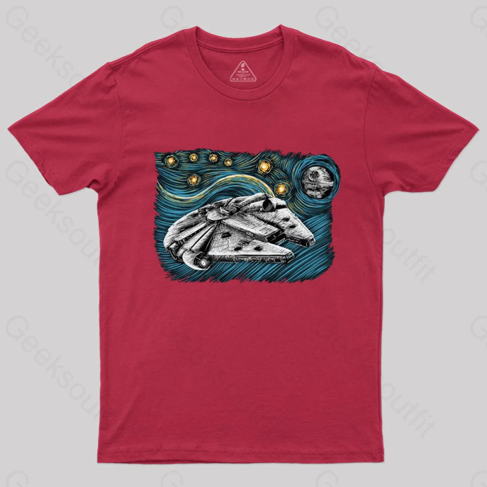 Starry Falcon T-Shirt Red / S