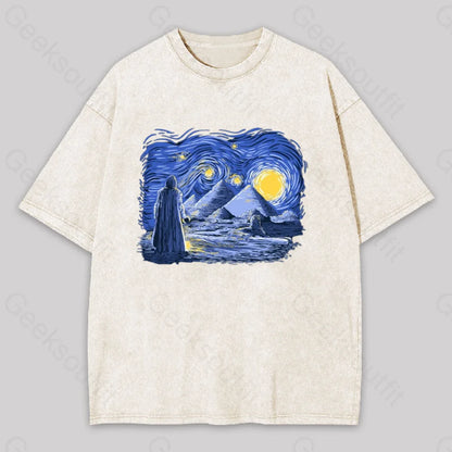 Starry Knight Washed T-Shirt Apricot / S