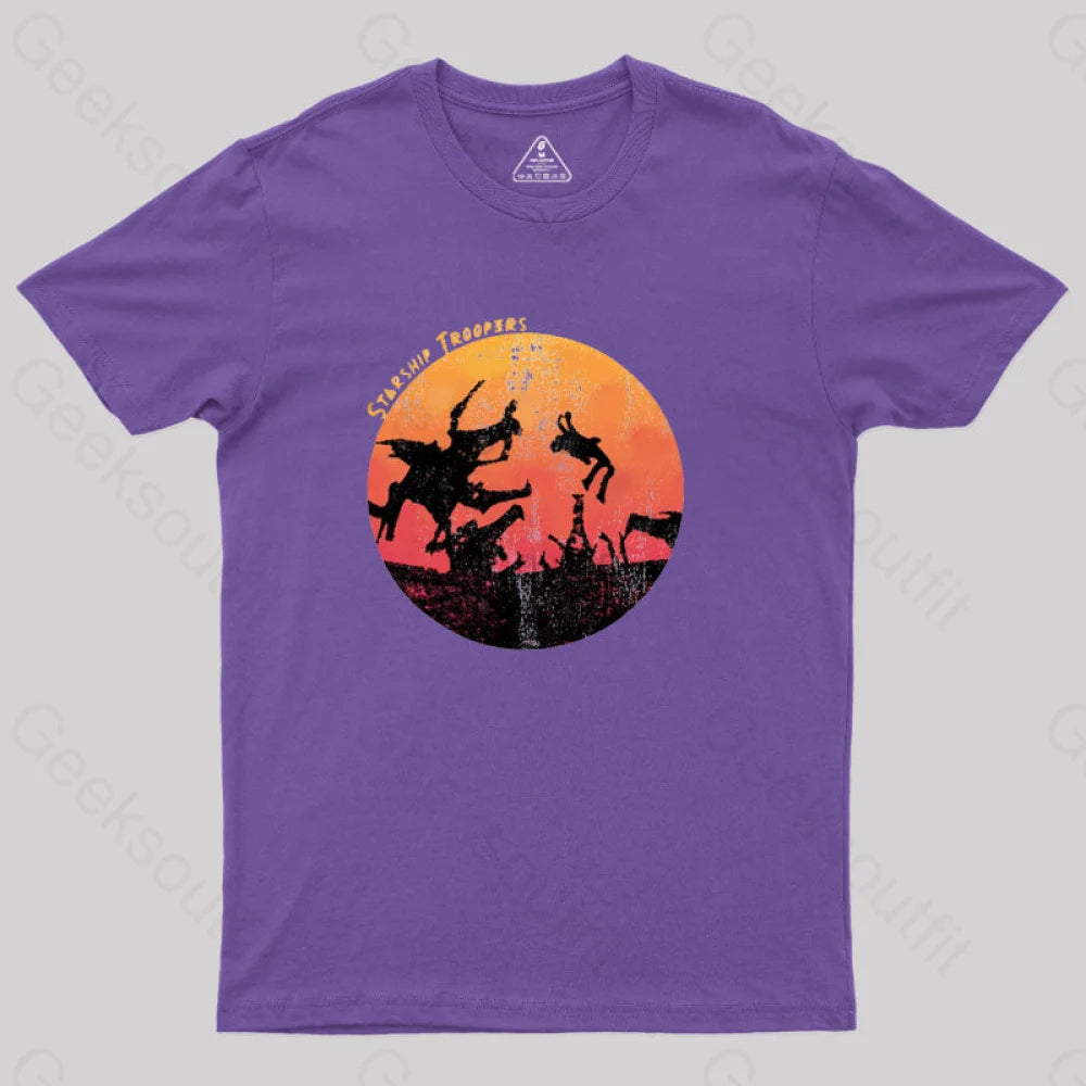 Starship Troopers T-Shirt Purple / S