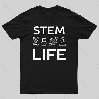 Stem Life Geek T-Shirt Black / S