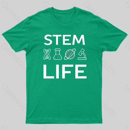 Stem Life Geek T-Shirt Green / S