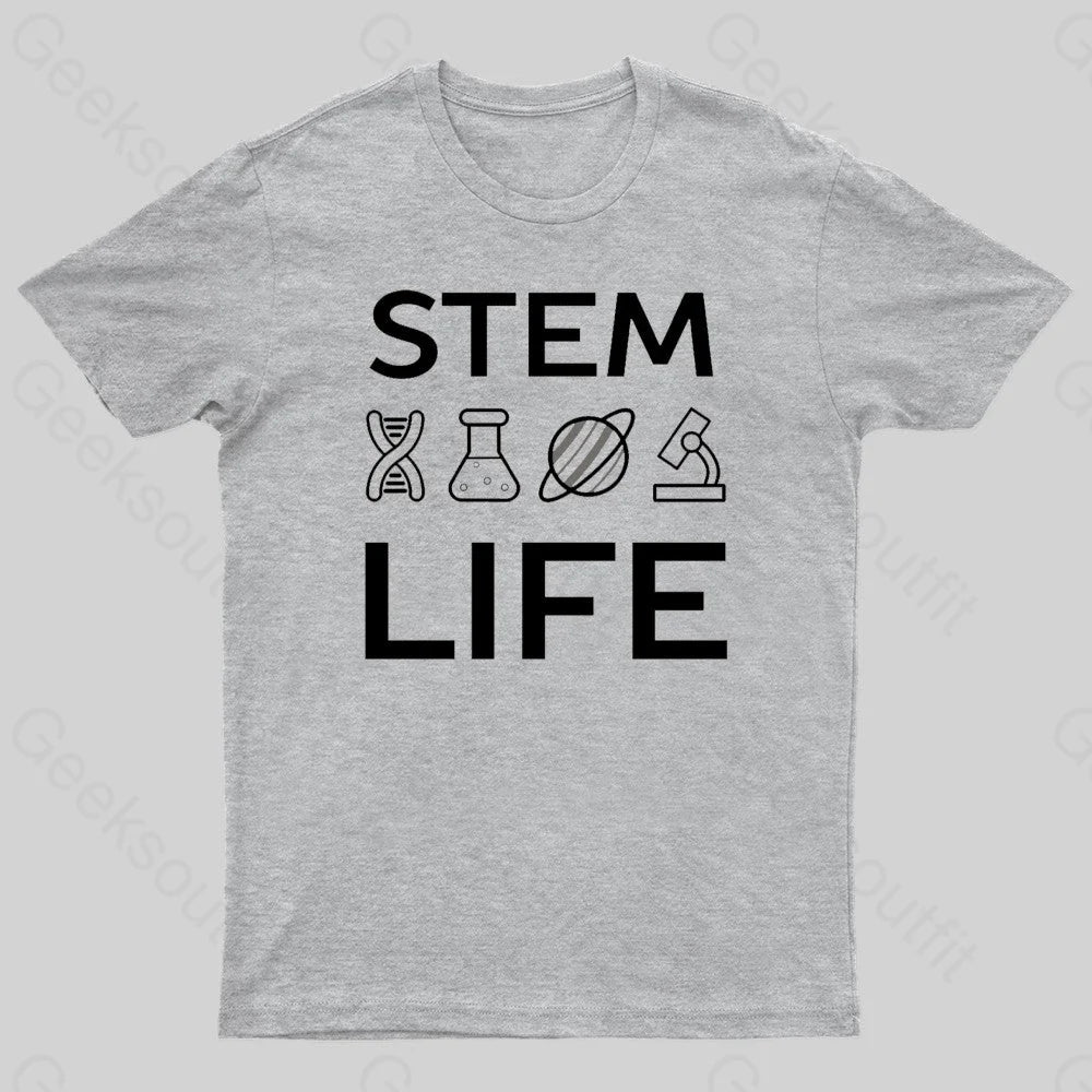 Stem Life Geek T-Shirt Grey / S