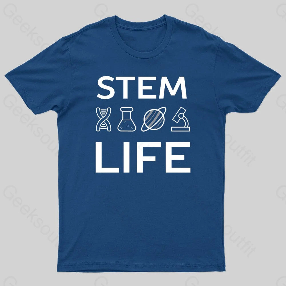 Stem Life Geek T-Shirt Navy / S