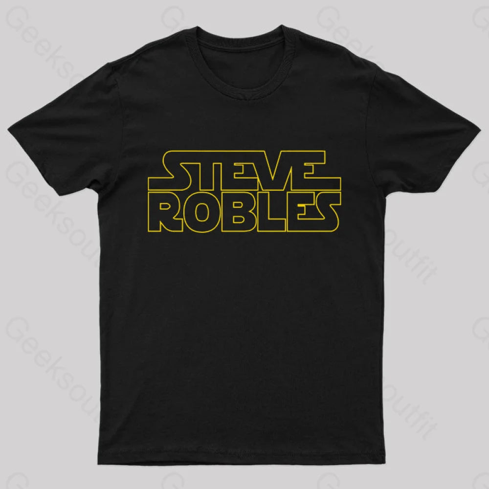 Steve Wars Geek T-Shirt Black / S