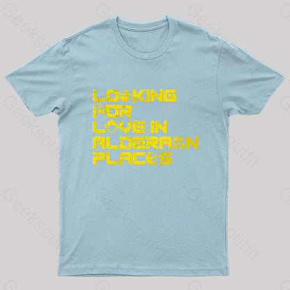 Still Looking Geek T-Shirt Light Blue / S