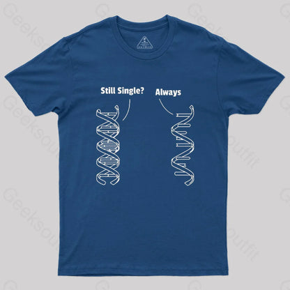 Still Single Always Funny Biology T-Shirt Navy / S