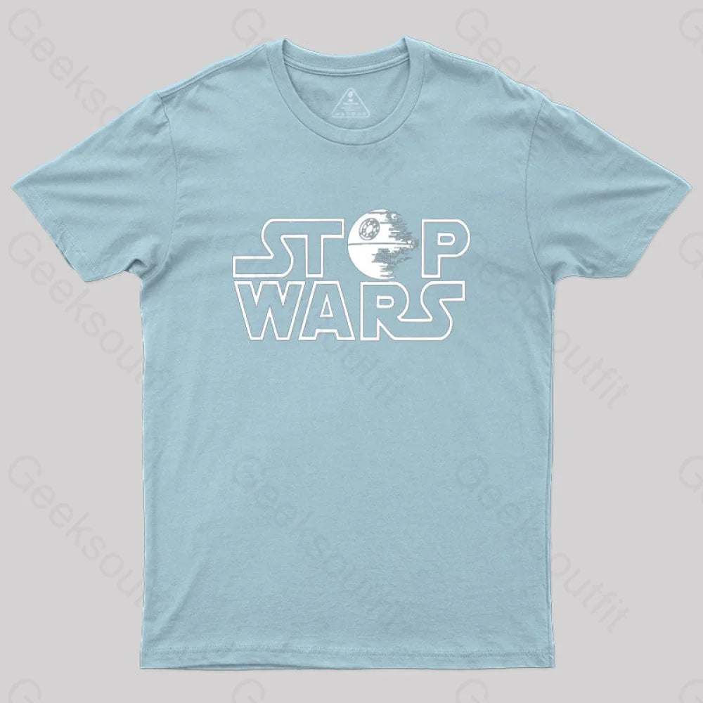 Stop Wars T-Shirt Light Blue / S