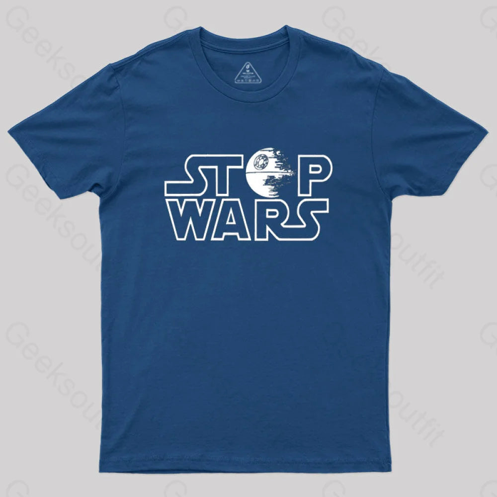 Stop Wars T-Shirt Navy / S