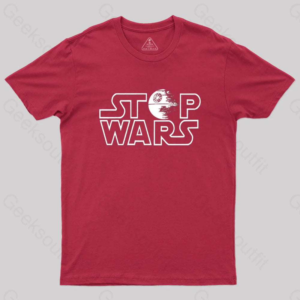 Stop Wars T-Shirt Red / S