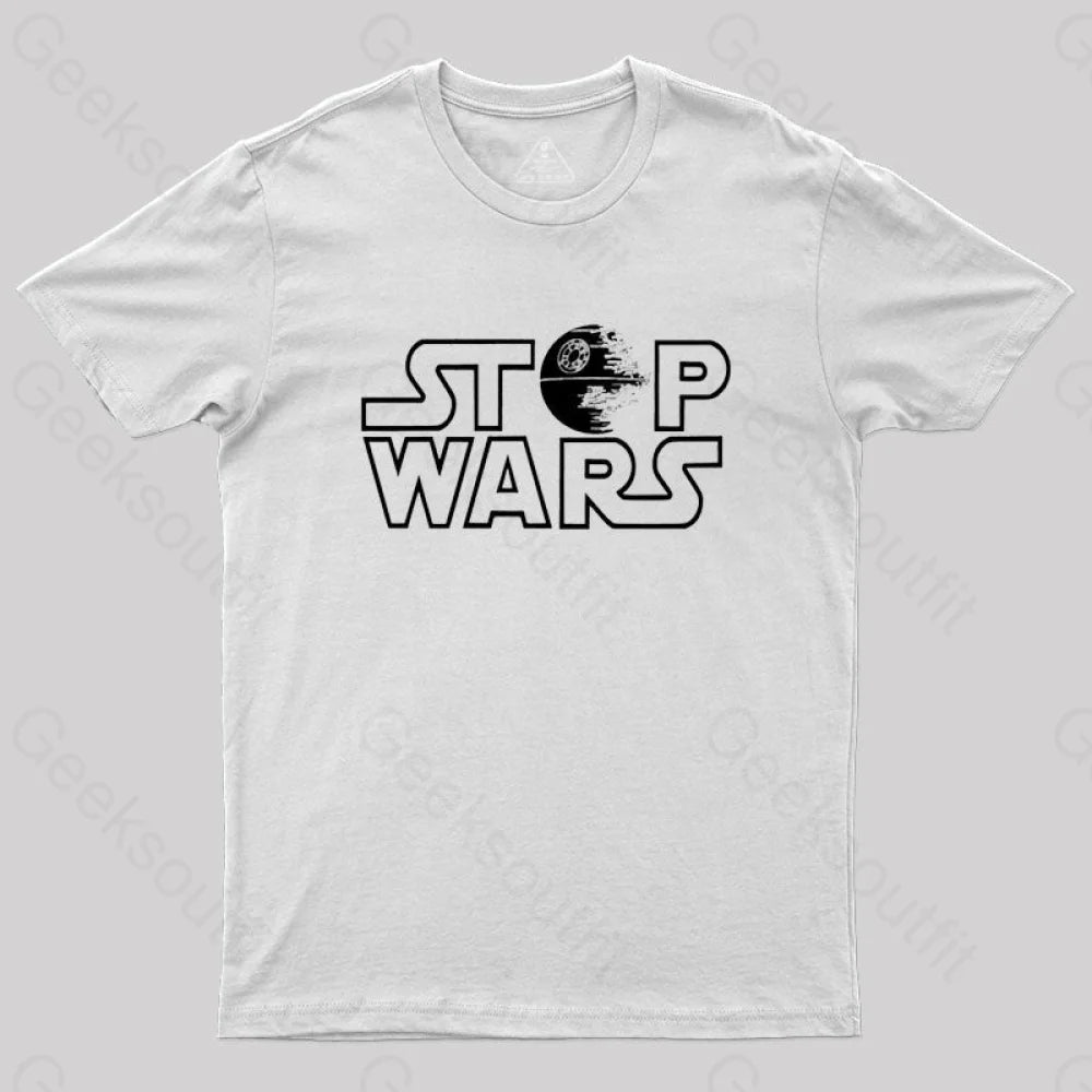 Stop Wars T-Shirt White / S