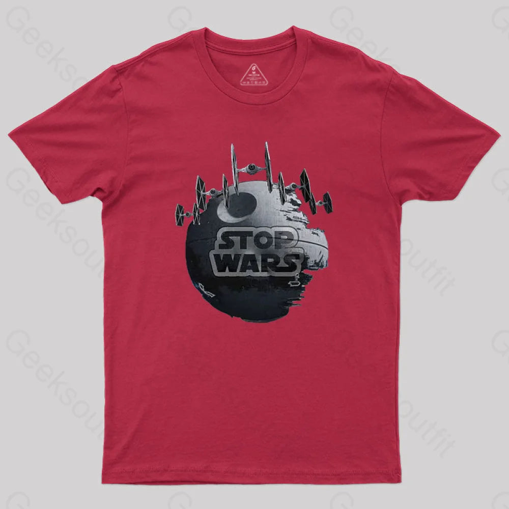 Stop Wars V2 T-Shirt Red / S