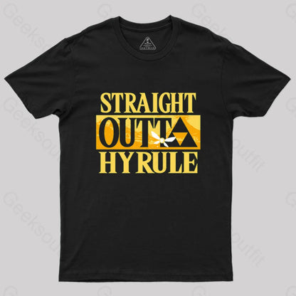 Straight Outta Hyrule T-Shirt Black / S