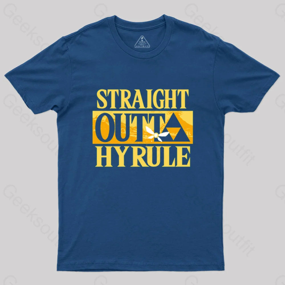 Straight Outta Hyrule T-Shirt Navy / S