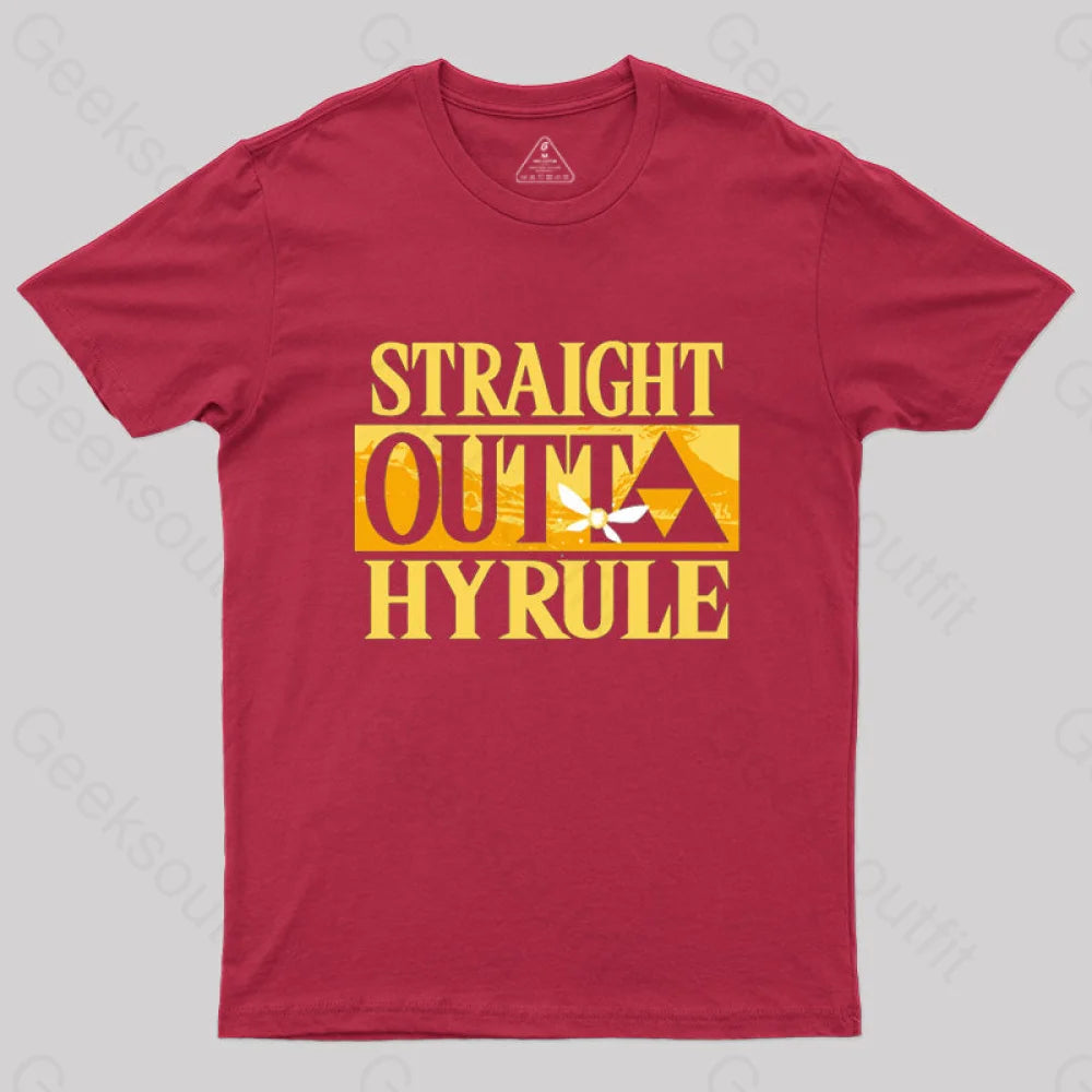 Straight Outta Hyrule T-Shirt Red / S