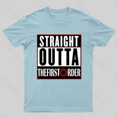 Straight Outta The First Order Geek T-Shirt Light Blue / S