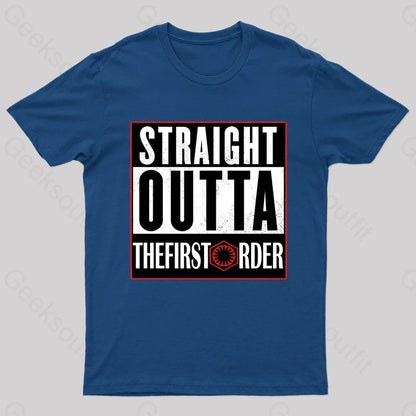 Straight Outta The First Order Geek T-Shirt Navy / S