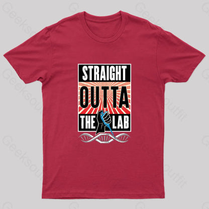 Straight Outta The Lab T-Shirt Red / S