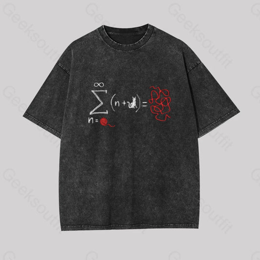 String Theory Geek Washed T-Shirt Black / S