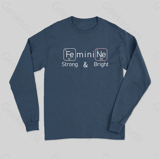 Strong And Bright Long Sleeve T-Shirt Navy / S