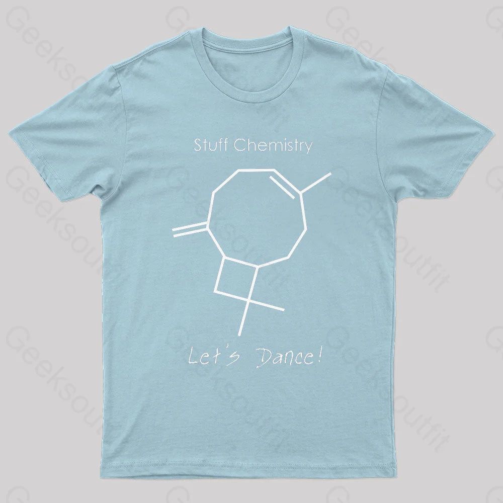 Stuff Chemistry Let’s Dance Geek T-Shirt Light Blue / S