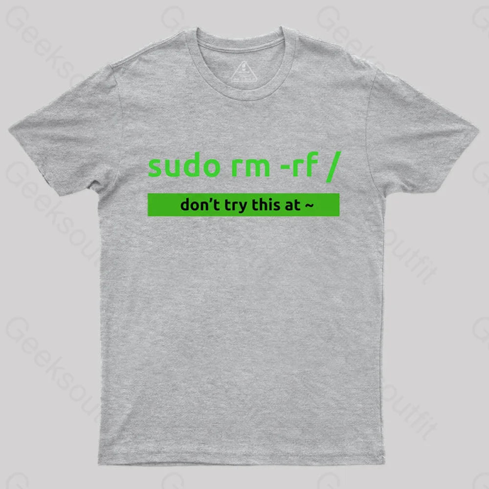 Sudo Linux Programming Command Nerd T-Shirt Grey / S