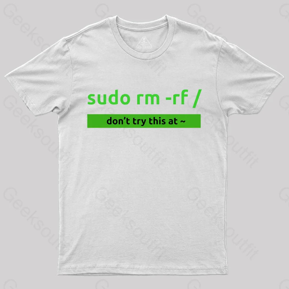 Sudo Linux Programming Command Nerd T-Shirt White / S