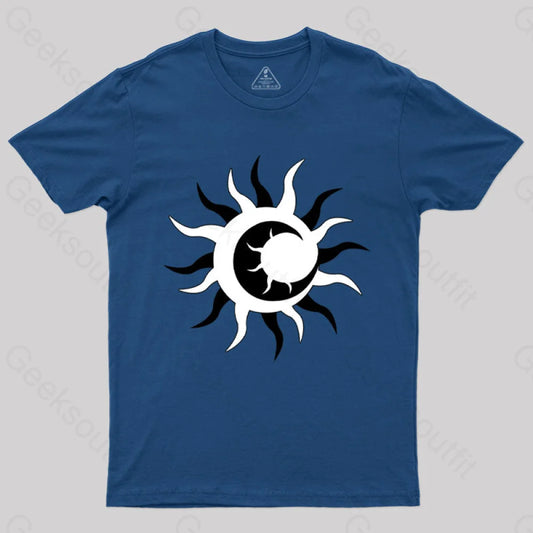 Sun And Moon Inception Inversion T-Shirt Navy / S