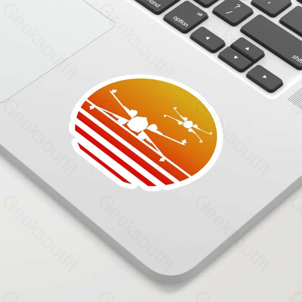 Sunset X-Wing Starfighter Geek Sticker