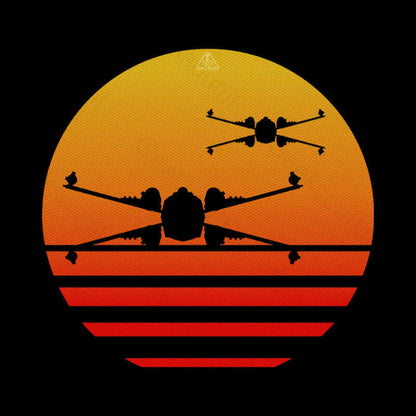 Sunset X-Wing Starfighter Geek T-Shirt