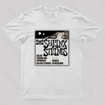 Syrinx Strings 2112 Rush T-Shirt White / S