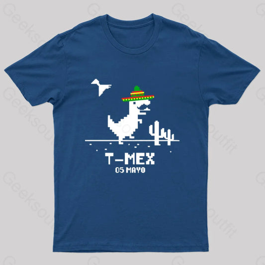 T-Mex Cinco De Mayo T-Shirt Navy / S