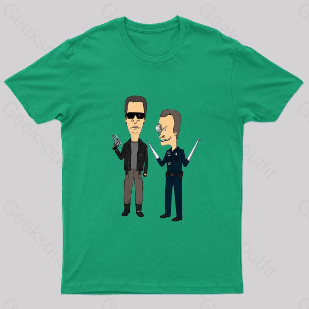 T800 And T1000 T-Shirt Green / S