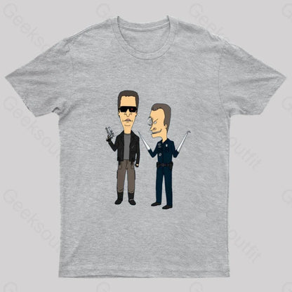 T800 And T1000 T-Shirt Grey / S