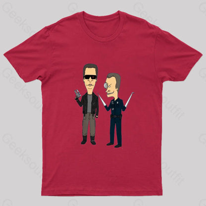 T800 And T1000 T-Shirt Red / S