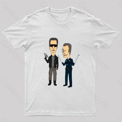 T800 And T1000 T-Shirt White / S