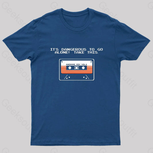 Take This Tape Nerd T-Shirt Navy / S