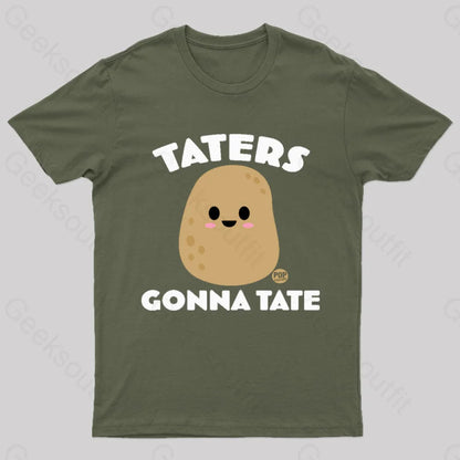 Taters Nerd T-Shirt Army Green / S