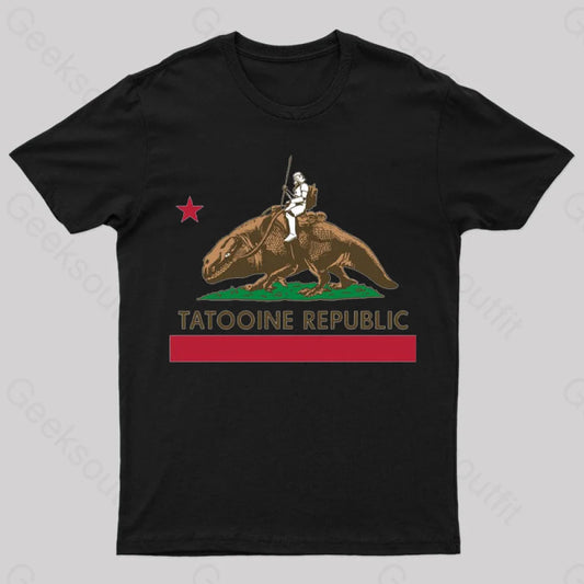 Tatooine Republic Geeks T-Shirt Black / S