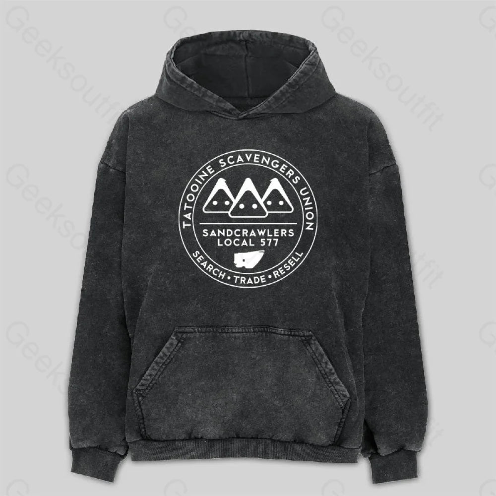 Tatooine Scavengers Union Washed Hoodie M