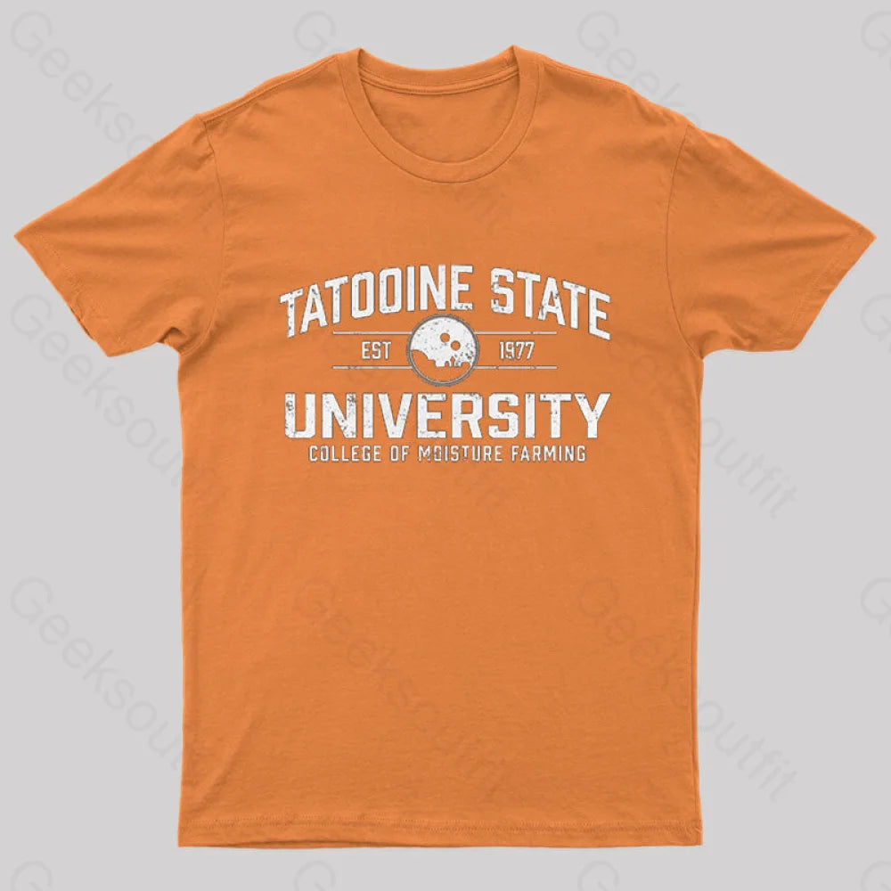 Tatooine State University T-Shirt Orange / S