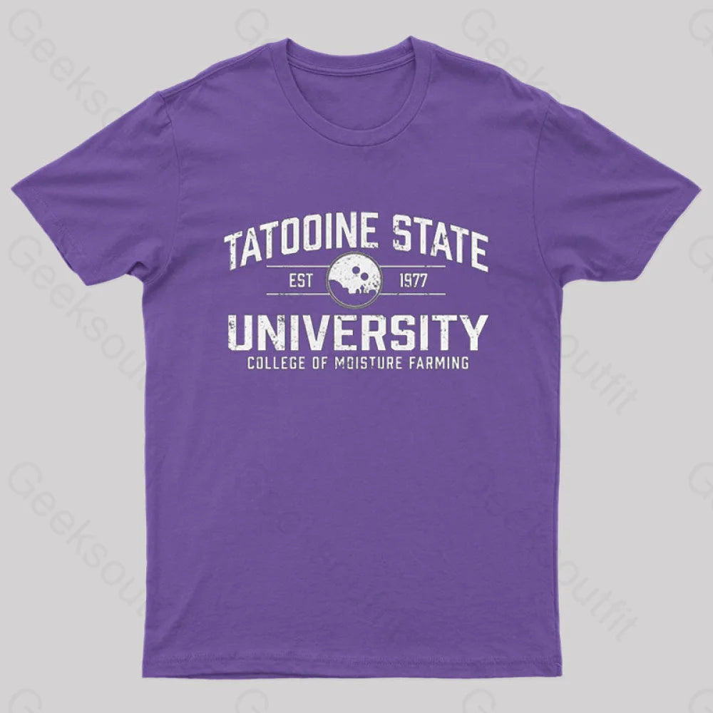 Tatooine State University T-Shirt Purple / S