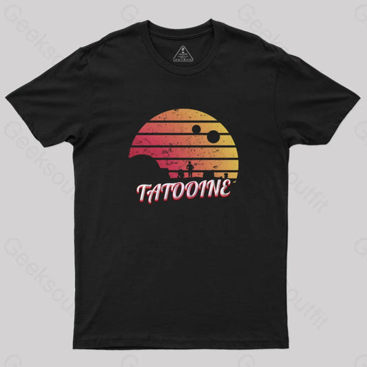 Tatooine Sunset Vintage T-Shirt Black / S Yc