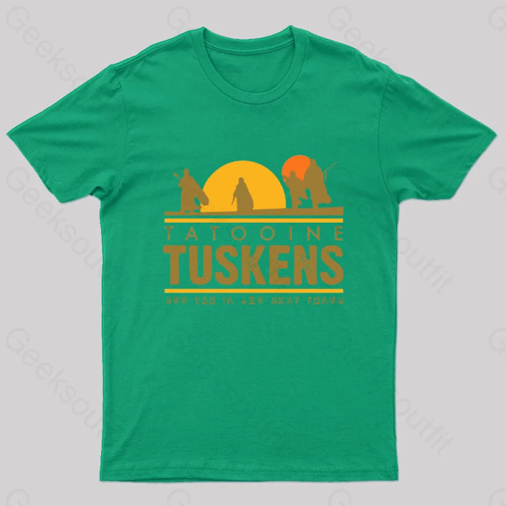 Tatooine Tuskens Geek T-Shirt Green / S